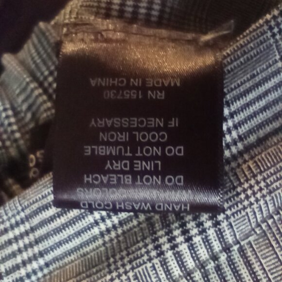 Gray Plaid Comfort Stretch Trouser Pants sz 6 NWT - Picture 9 of 10